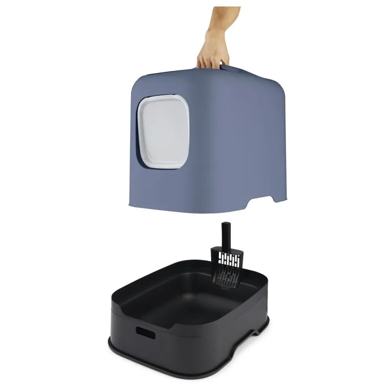 Kattenbak BIALA Blauw/Antraciet